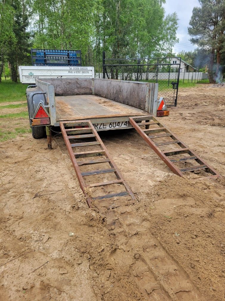 Przyczepka pod mini koparkę