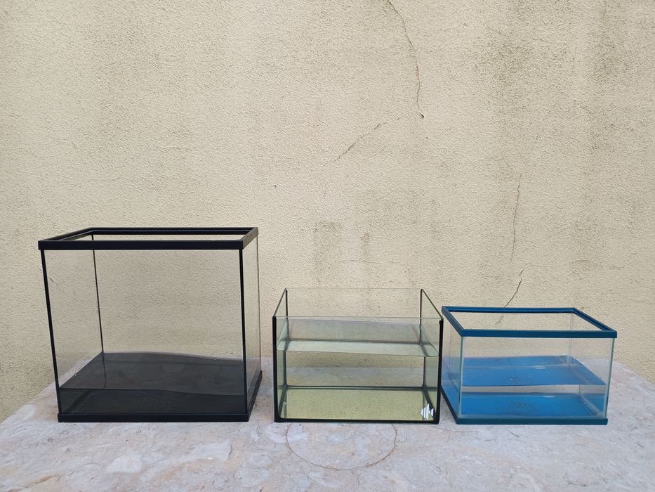 3 aquários várias medidas