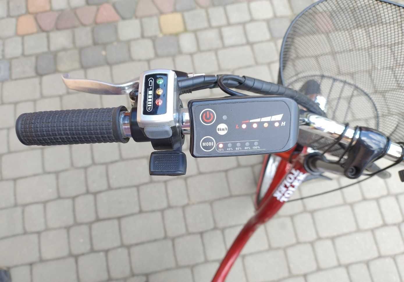 Rower trójkołowy elektryczny 3-biegowy rehabilitacyjny TOLEK