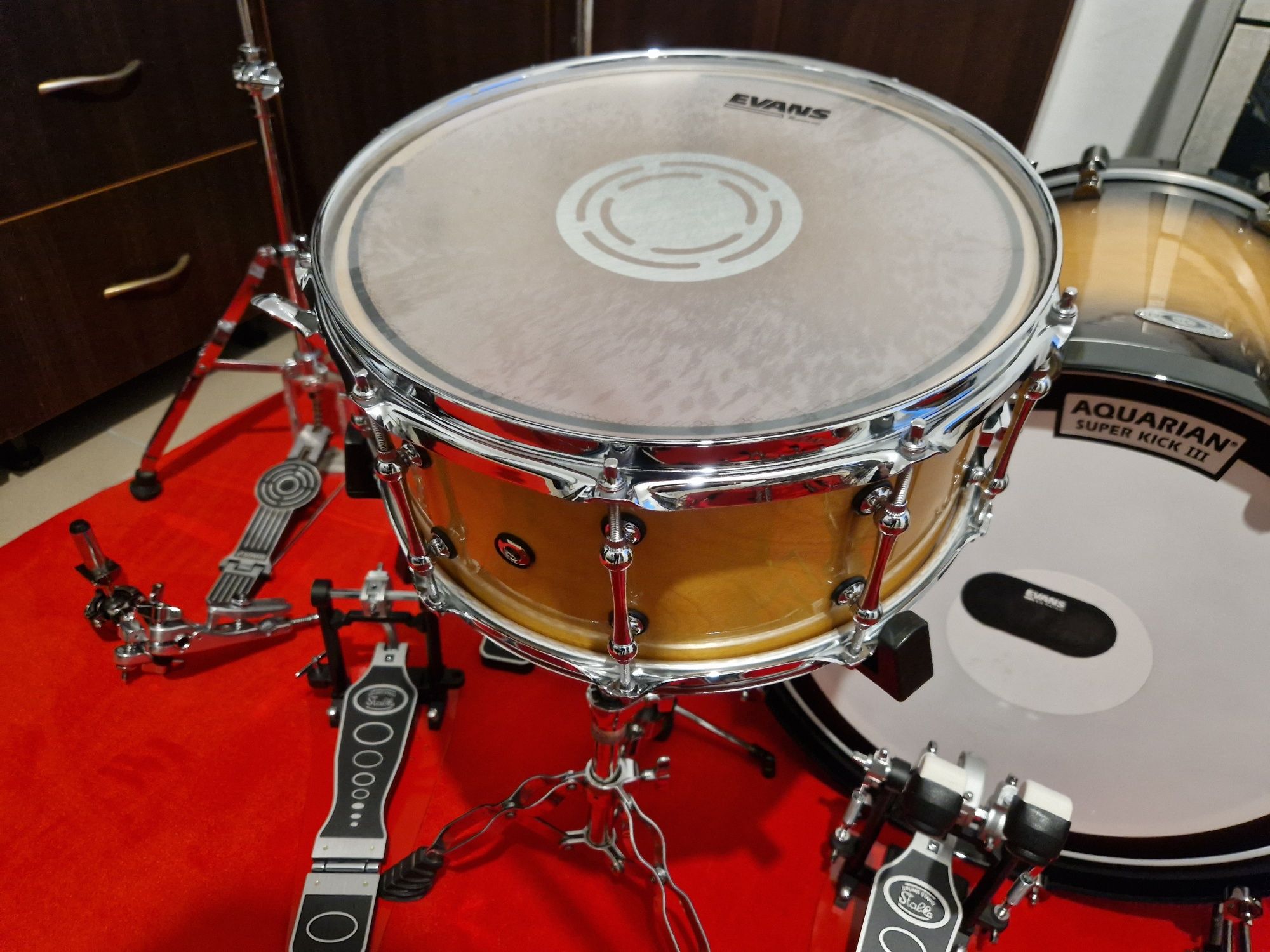 Perkusja DrumCraft Series 8 Rock Maple (klon) + Twin Blachy Statywy