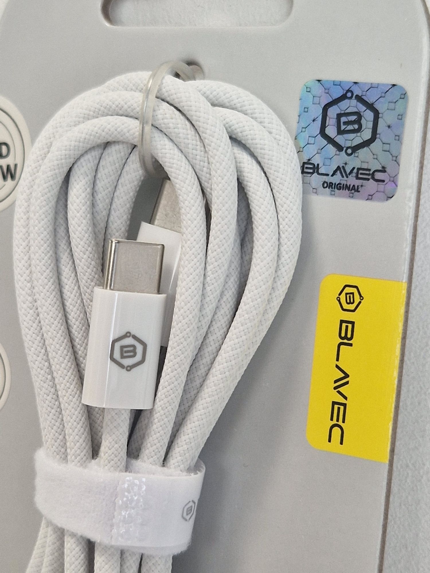 Blavec Kabel Candy oplot - Typ C na Typ C - PD 60W 3A 3 metry Apple