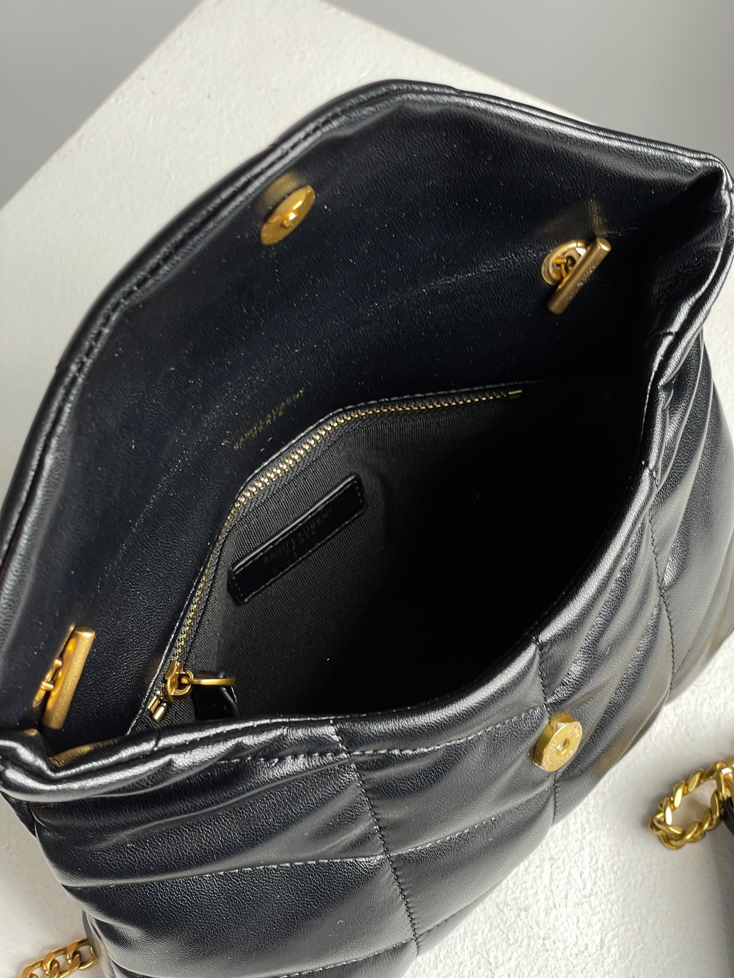 Torebka Saint Laurent puffer small nappa
