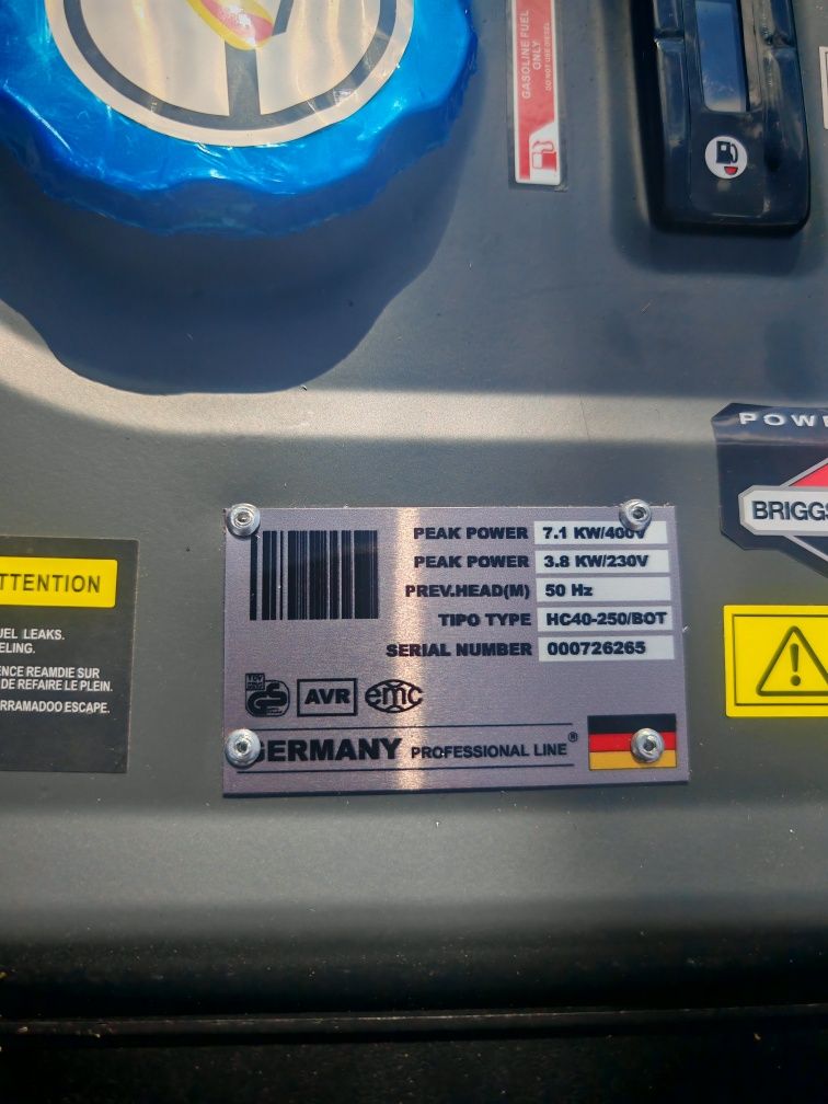 Agregat prądotwórczy Hothweim 7.1kw 400v