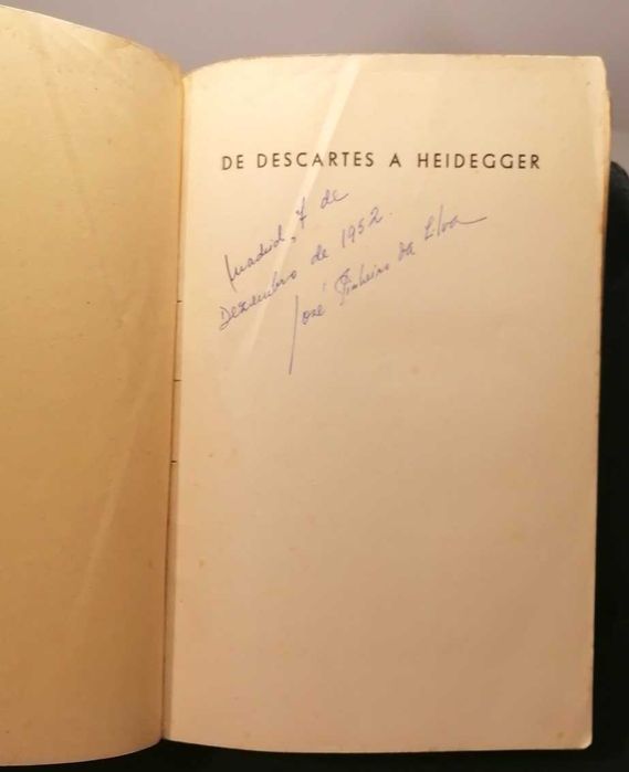 De Descartes a Heidegger, de Juan Saiz Barbera (ed. espanhola de 1951)