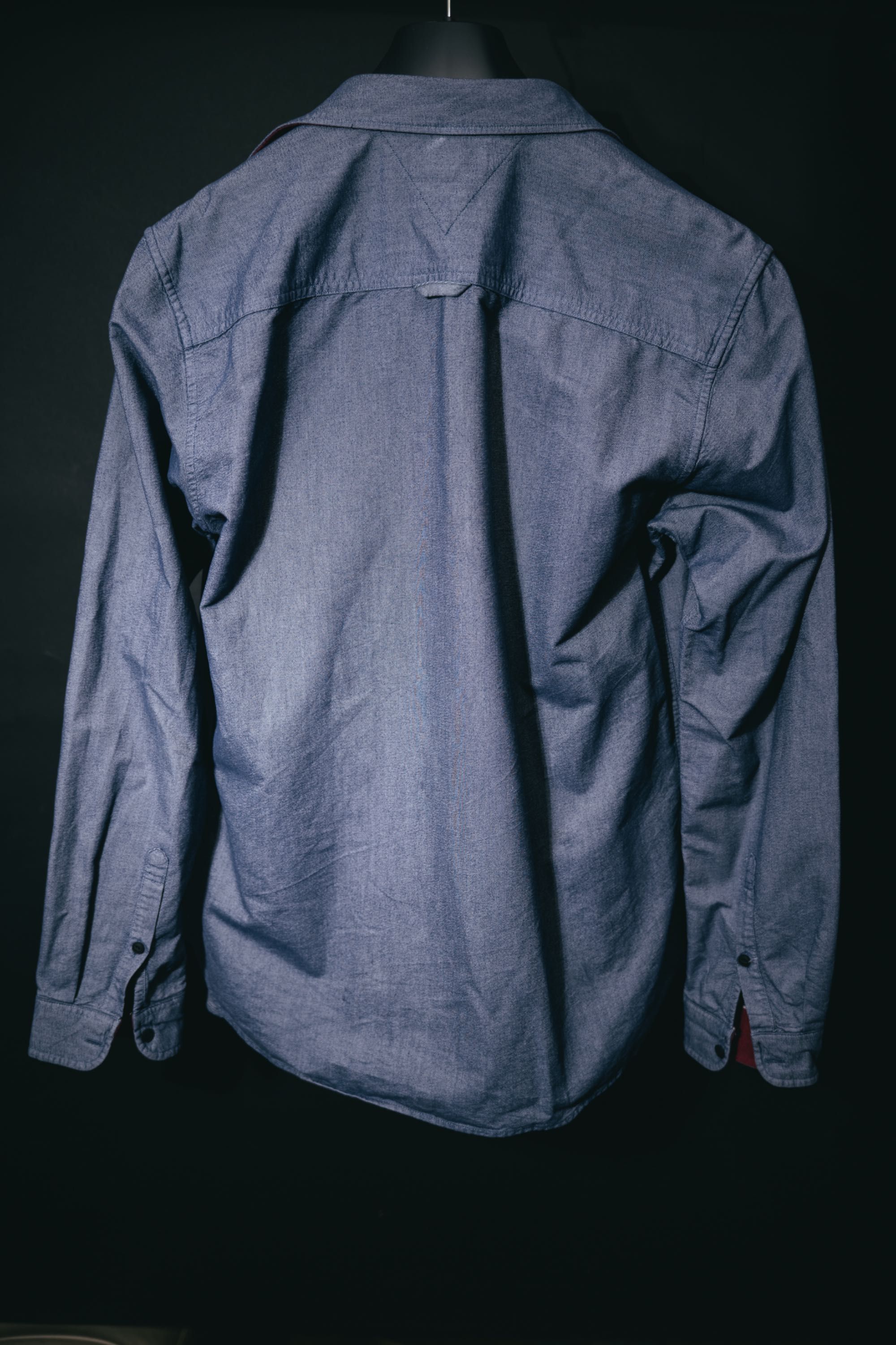 Koszula Tommy Hilfiger szaro-granatowa rozmiar L slim fit stan idealny