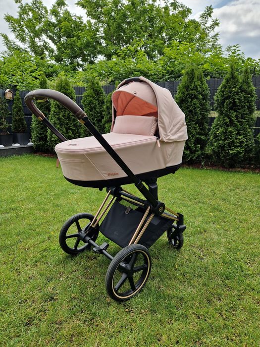 Cybex priam 4.0 peach pink rose gold 2w1