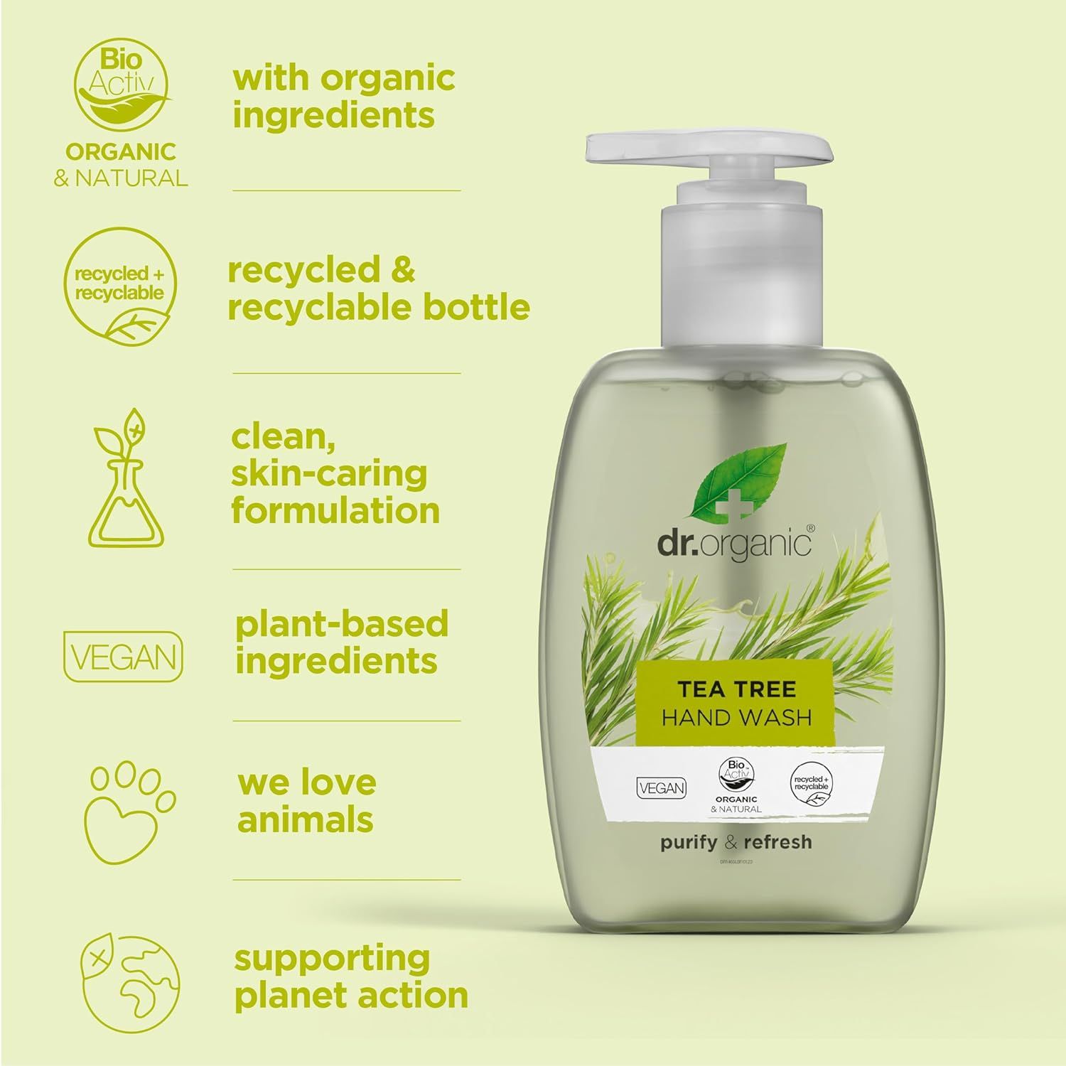 Dr Organic Mydło W Płynie Drzewo Herbaciane Tea Tree 250 Ml