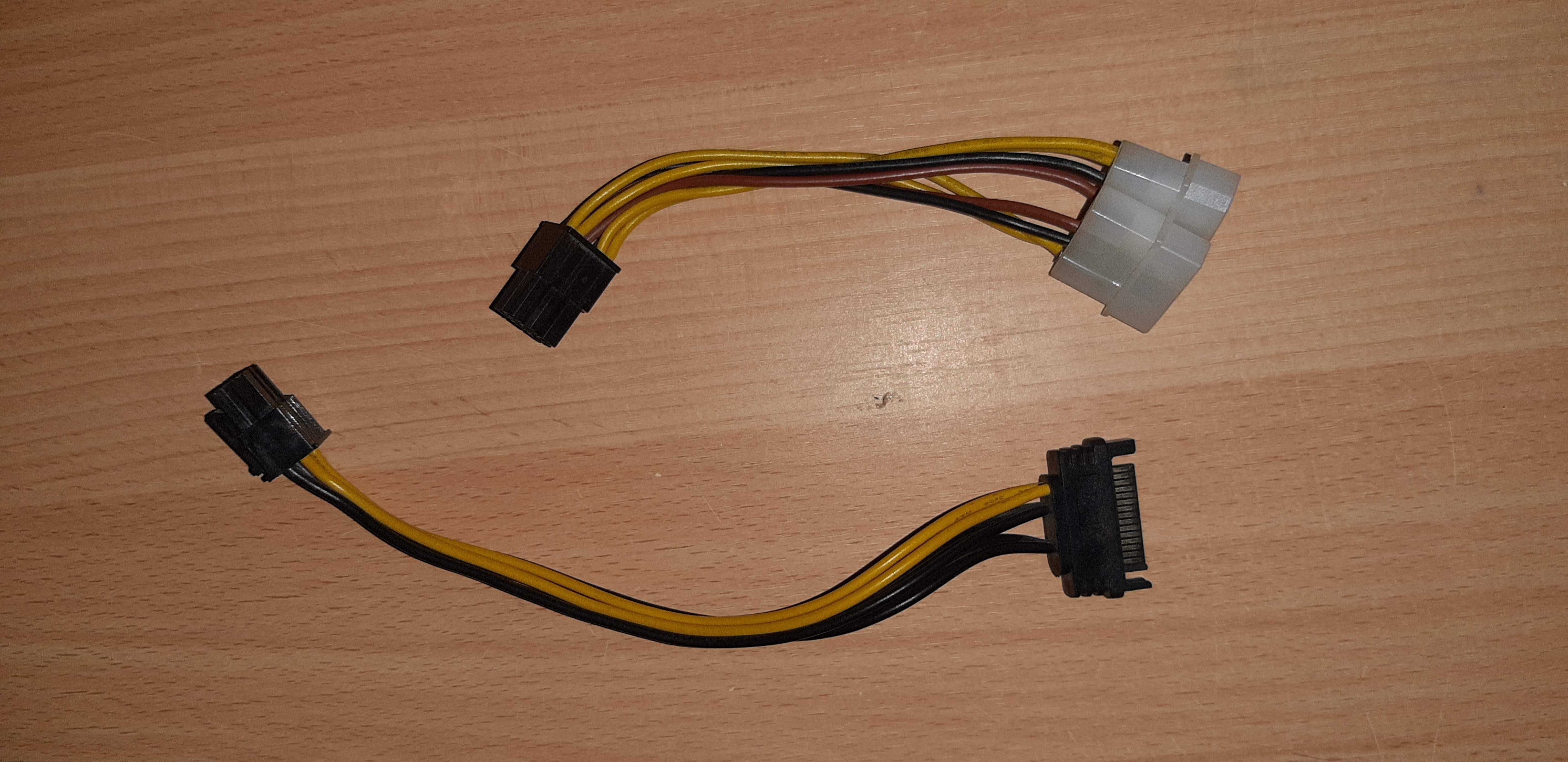 6 pin перехідник molex sata для живлення відеокарти або райзера