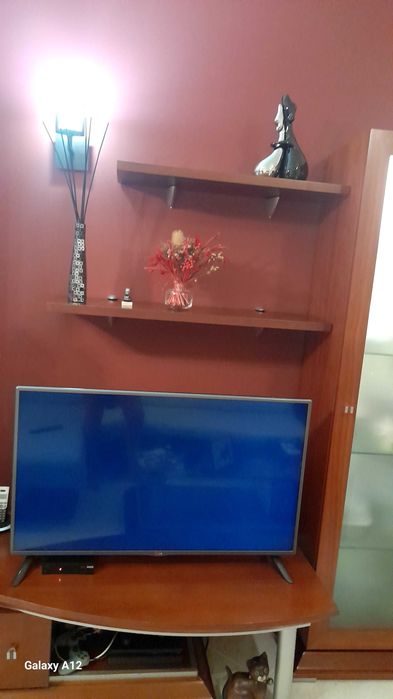 Móvel TV e Parteleiras em cerejeira