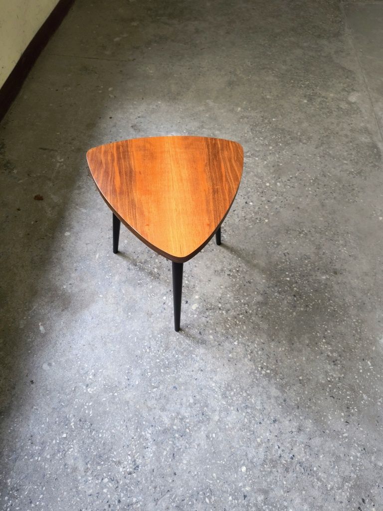 stolik kawowy retro vintage PRL ława patyczak fornir jamnik design