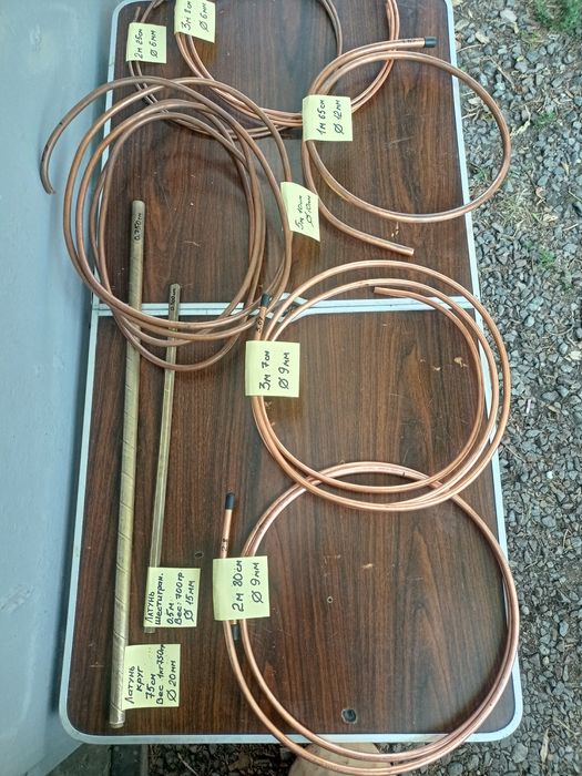 Трубка медь, прут, латунь,