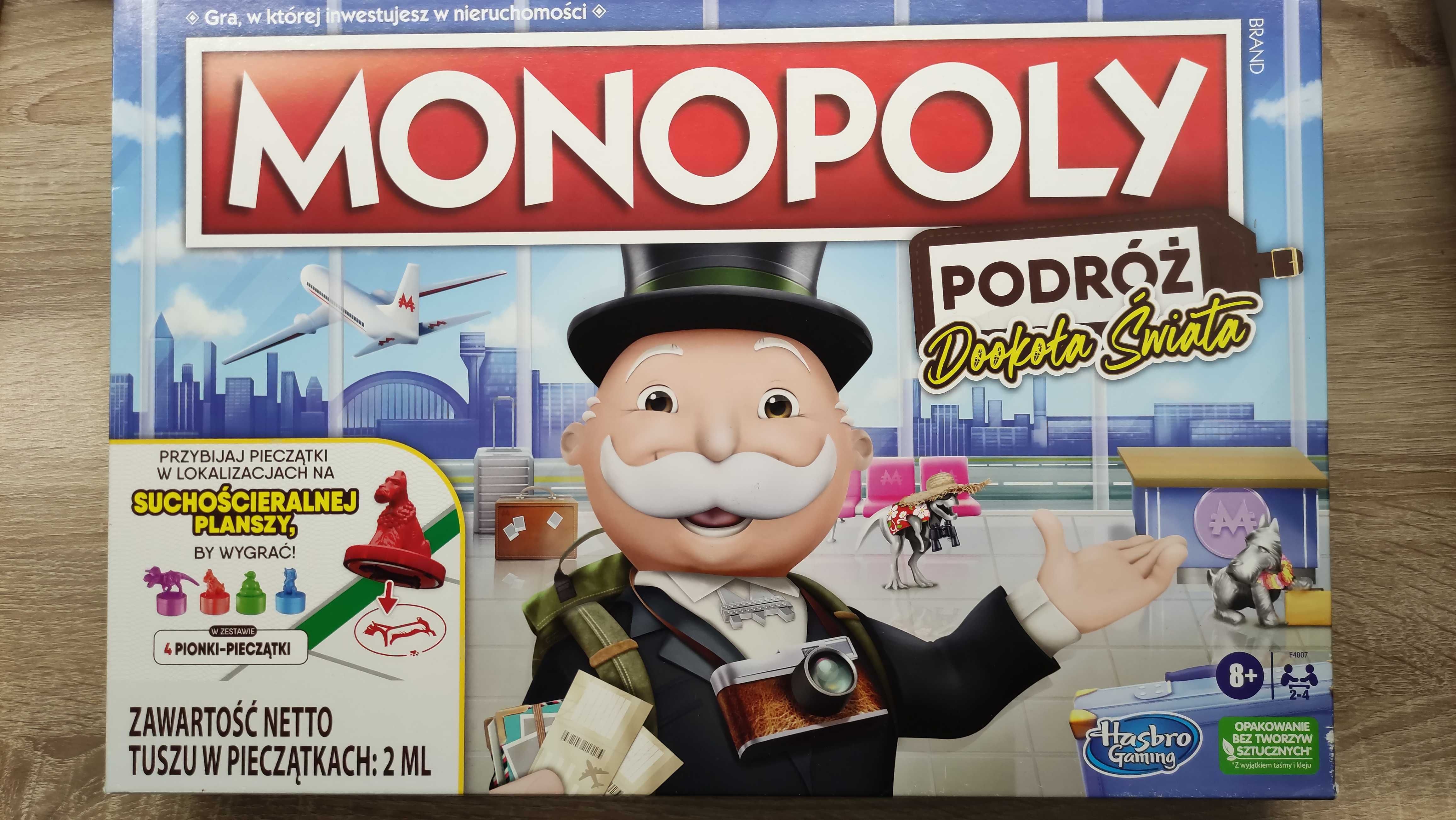 NOWA - Monopoly Podróż Dookoła Świata, gra planszowa