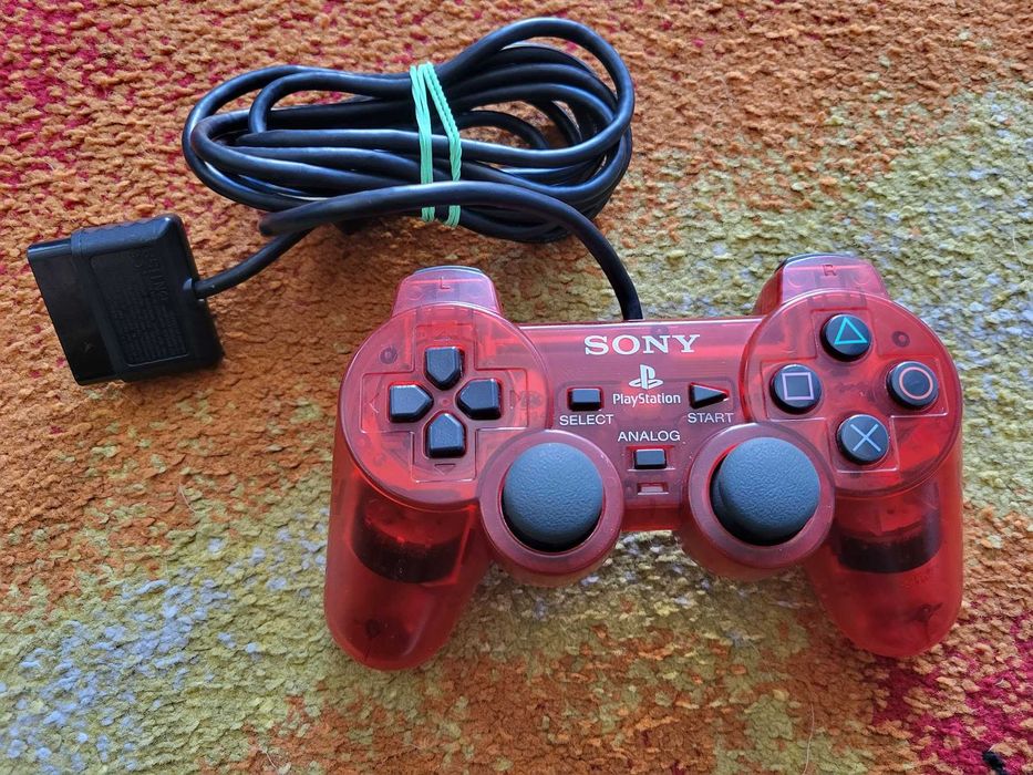 Oryginalny Pad PS2 Playstation 2 Sony Dualshock 2 Czerwony Red - BDB
