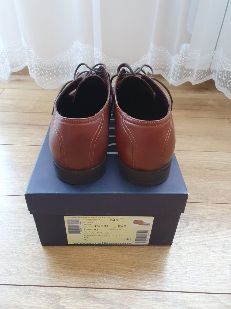 Buty półbuty męskie rozmiar 43 Ryłko