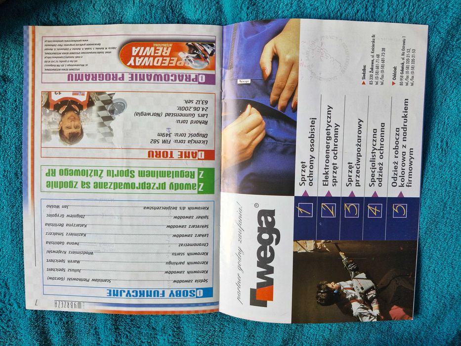 Żużel program zapisany GKS Wybrzeże Polonia Bydgoszcz 01.04.2002