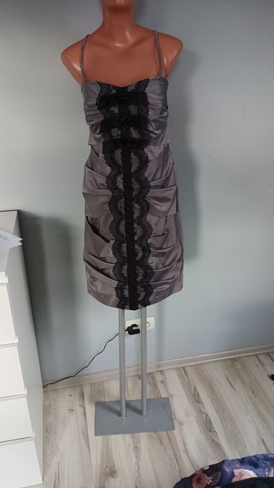 XL 42 nowa sukienka mini koktajlowa wizytowa elegancka wieczorowa