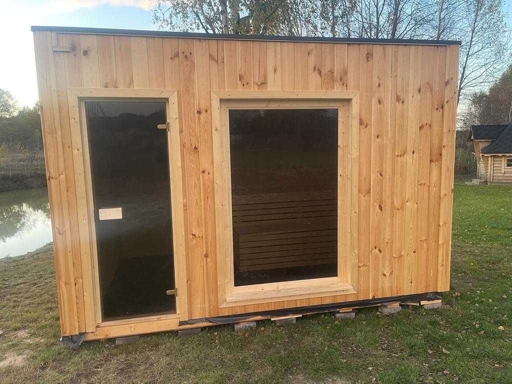 NOWOCZESNA SAUNA OGRODOWA, domek drewniany, producent, altana