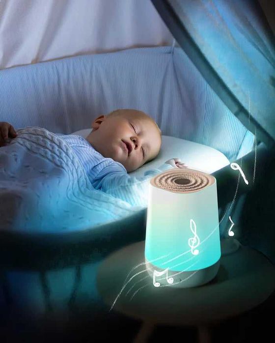 Lampka nocna MOMCOZY WN002-WH00BA-A z generatorem szumów