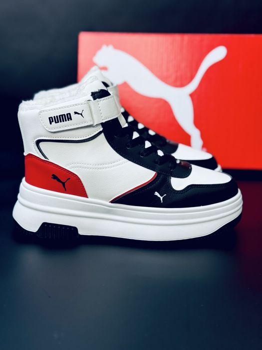 Кожаные теплые Кроссовки зимние Пума / зимові кросівки Puma / Топ 2025