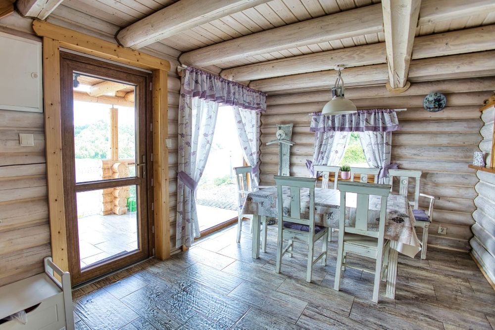 Domek Bieszczady Solina z balią.