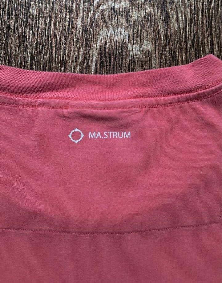 Розовая мужская футболка свитшот худи Mastrum размер XL