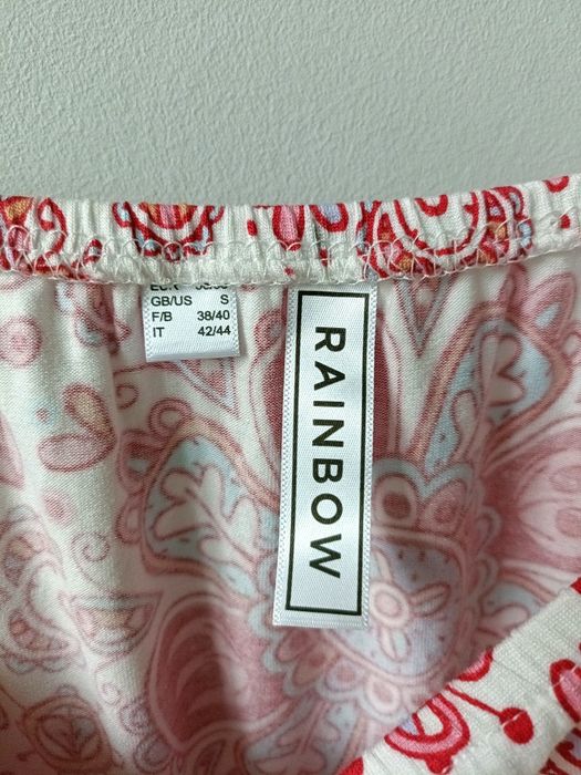 Kombinezon damski krótki na lato letni wzorzysty wiskoza kolorowy S M