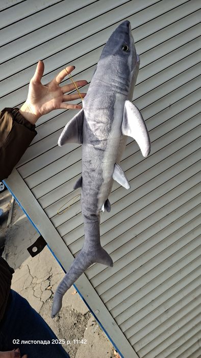 Акула мягкая игрушка 100 см shark 1 метр