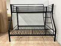 Beliche de metal preto para casal - ENVIO GRÁTIS