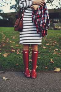 Botas Hunter fall red