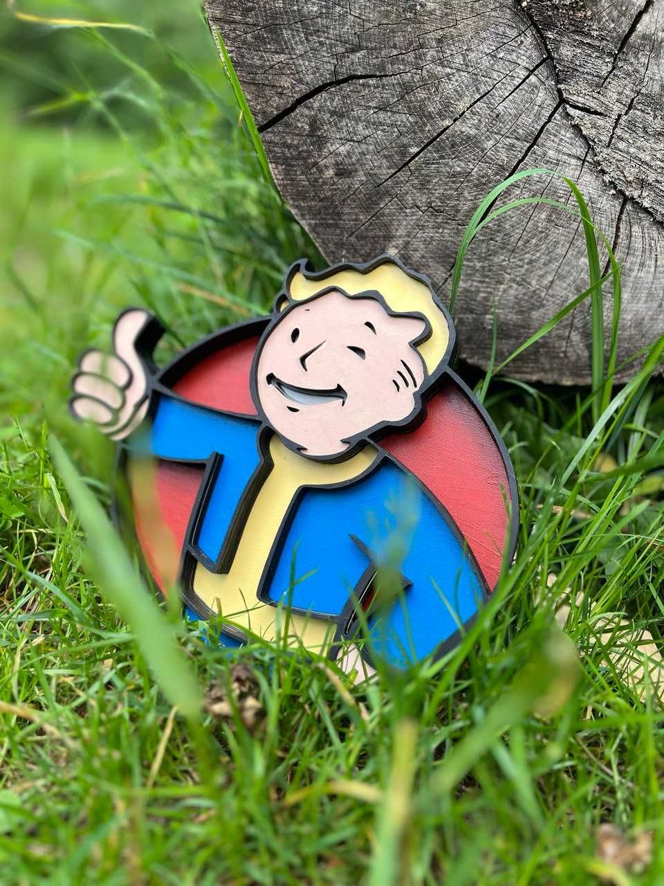 Obraz 3D VAULT-BOY 6 warstw, dekoracja prezent