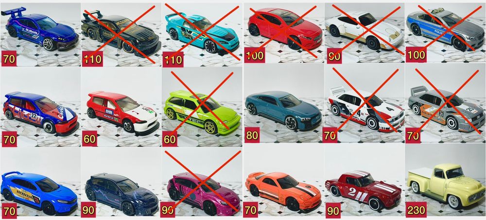 Колекційні моделі Hot Wheels Matchbox Johnny Lightning в масштабі 1/64