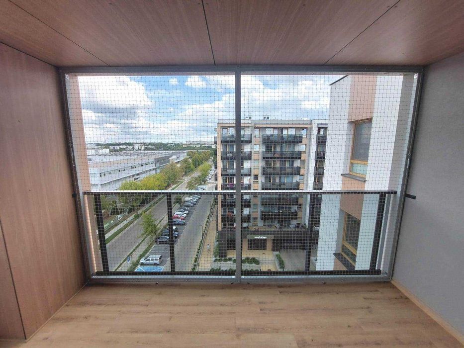 Siatka na balkon zabezpieczająca koty przed wypadnięciem !!! Warszawa