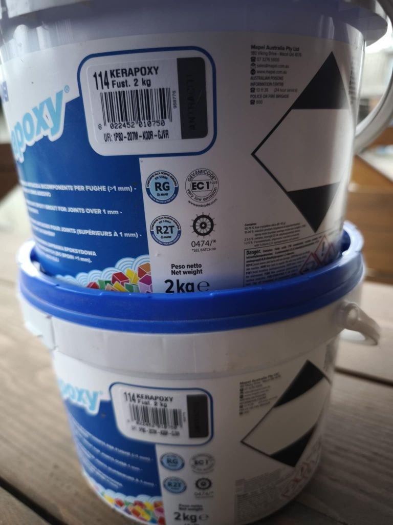 Епоксидна фуга для швів Mapei Kerapoxy 114 Антрацит 2кг