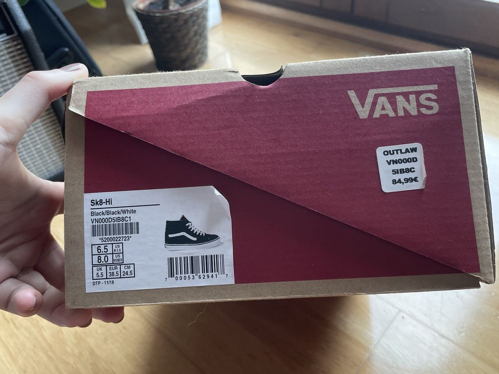 Vans teni bota novos