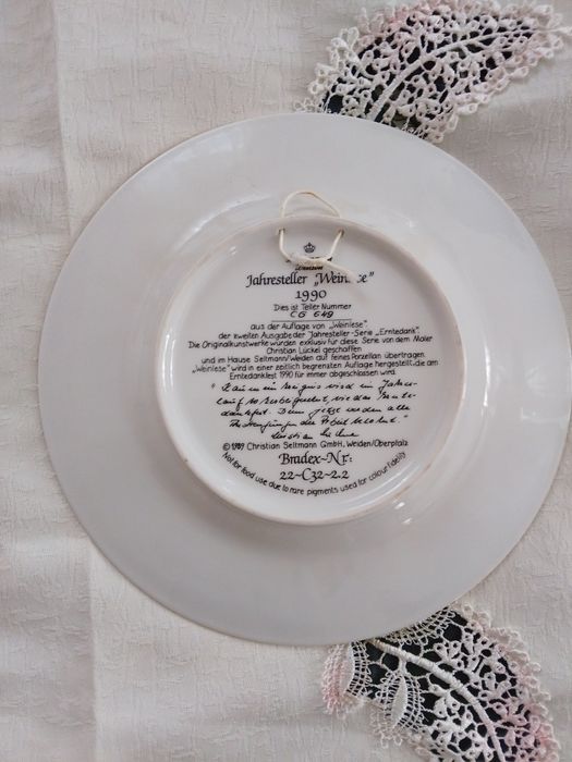 Тарілка коллекційна,сбір врожаю.английмька порцеляна обмежена серия