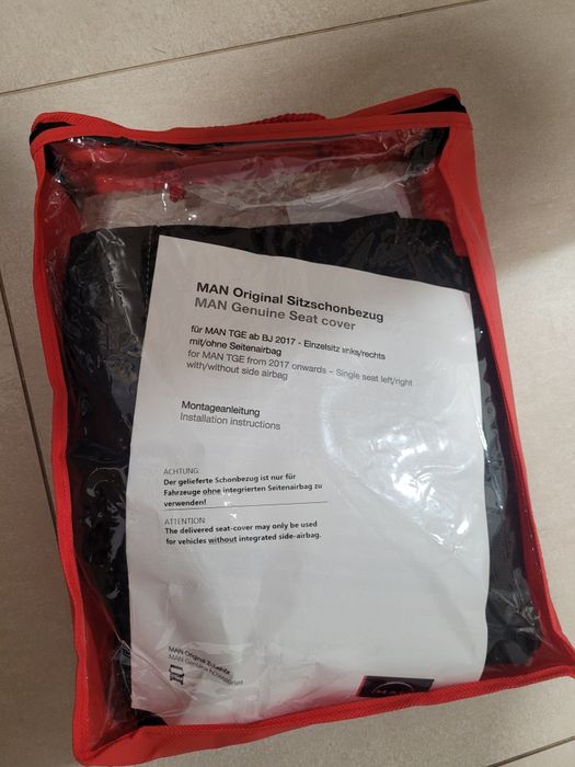 Oryginalny pokrowiec na siedzenie MAN TGE