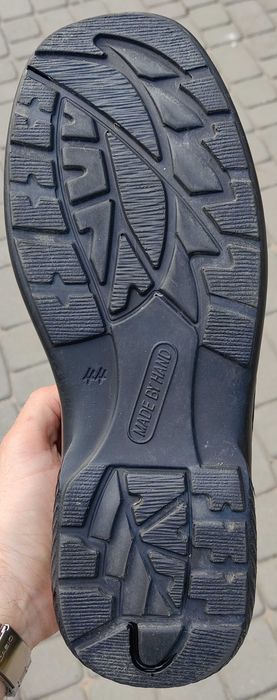 Buty skórzane męskie Łukbut półbuty mokasyny czarne 44