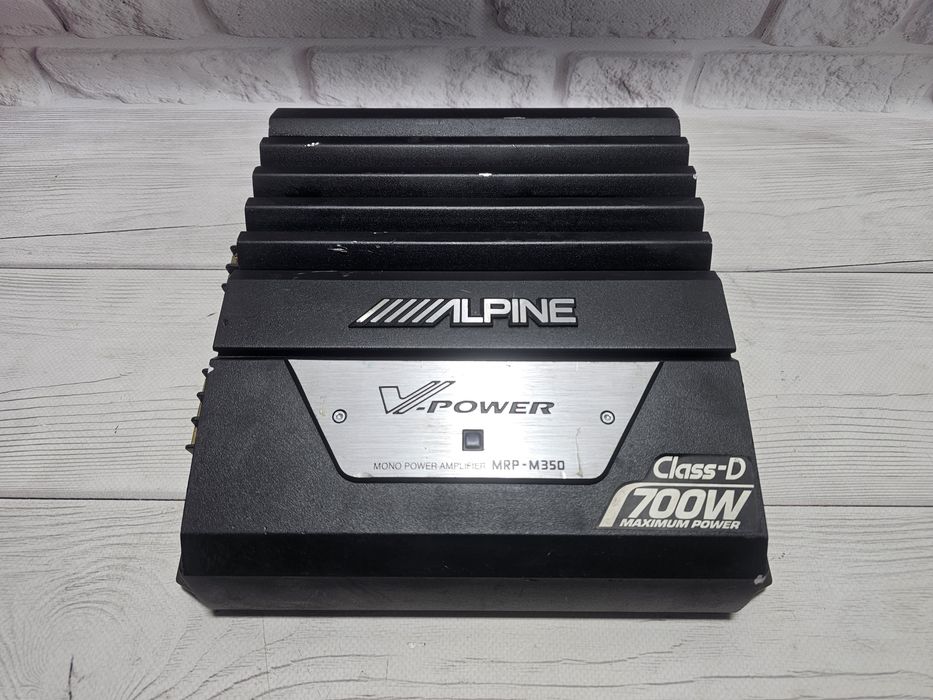 Автомобільний 1-канальний підсилювач / Усилитель звука Alpine MRP-M350