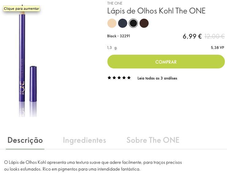 Lápis de Olhos Macio - Super Preço