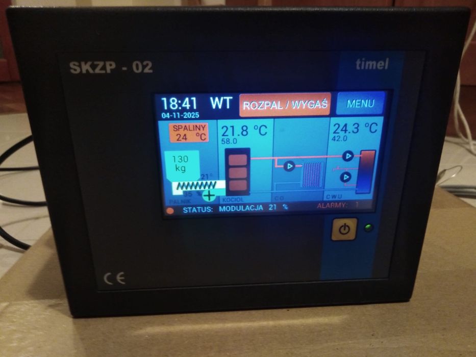 Sterownik SKZP-02 z kompletem czujników – stan bardzo dobry