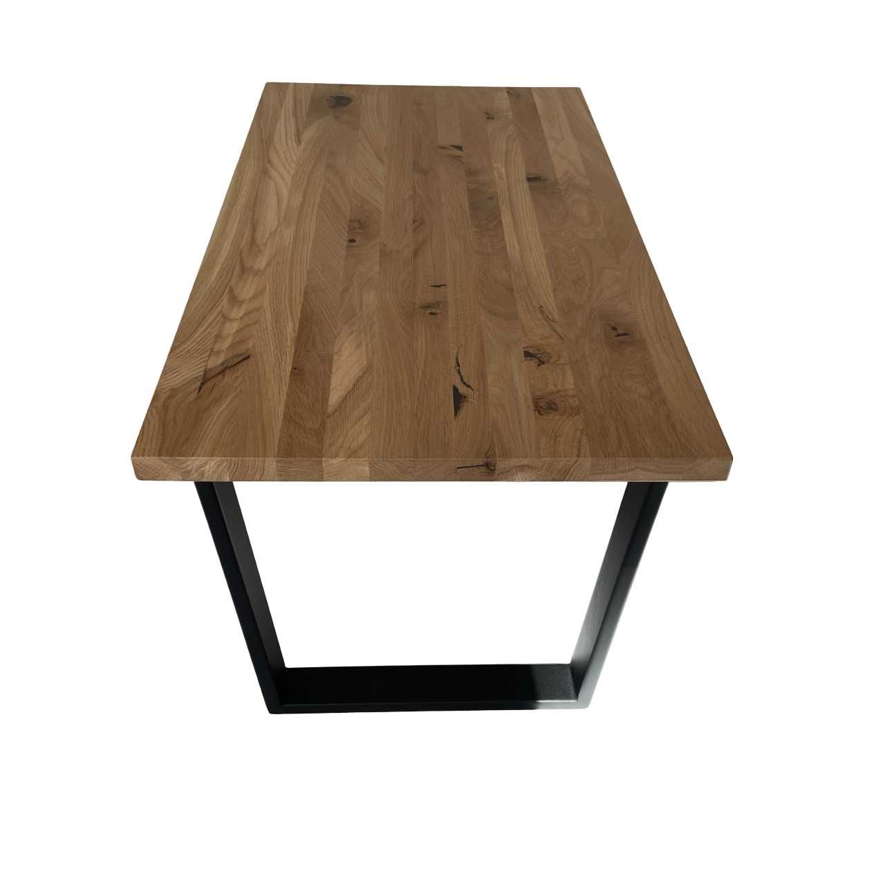 Ława Stolik Kawowy Loft Lity Dąb Drewno Naturalne PL