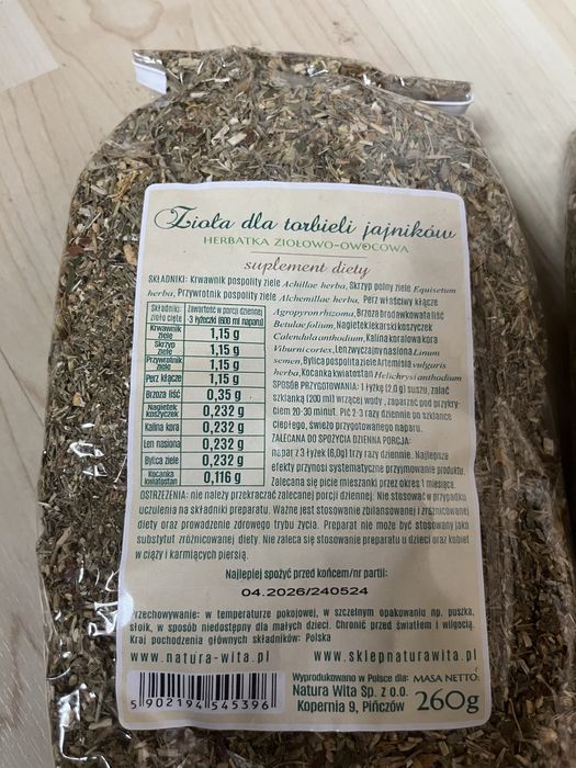 Zioła dla kobiet - na torbiel jajników