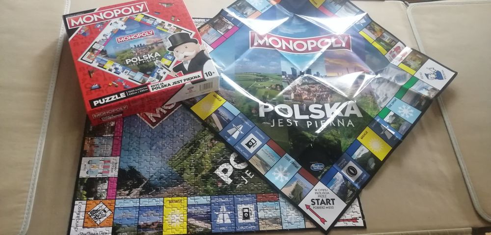 Puzzle Monopoly Polska jest piękna 1000 kompletne