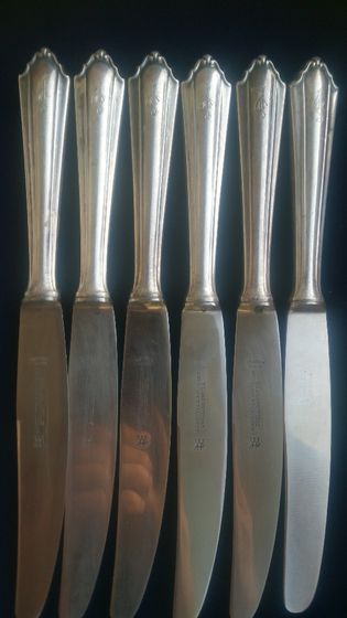 Cтоловый Серебряный набор, ножи,вилки (Австрия)