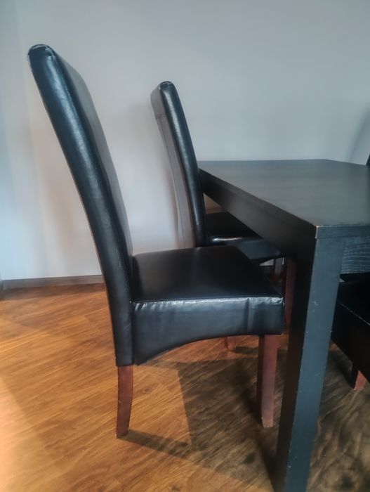 Krzesła czarne 6 szt