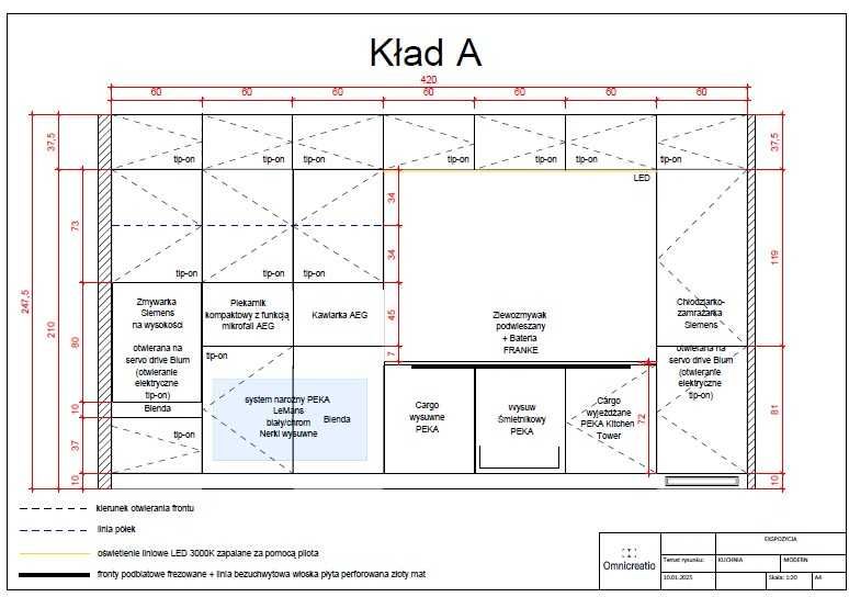 Kuchnia po-ekspozycyjna  MODERN ze sprzętem AGD na sprzedaż- jak nowa