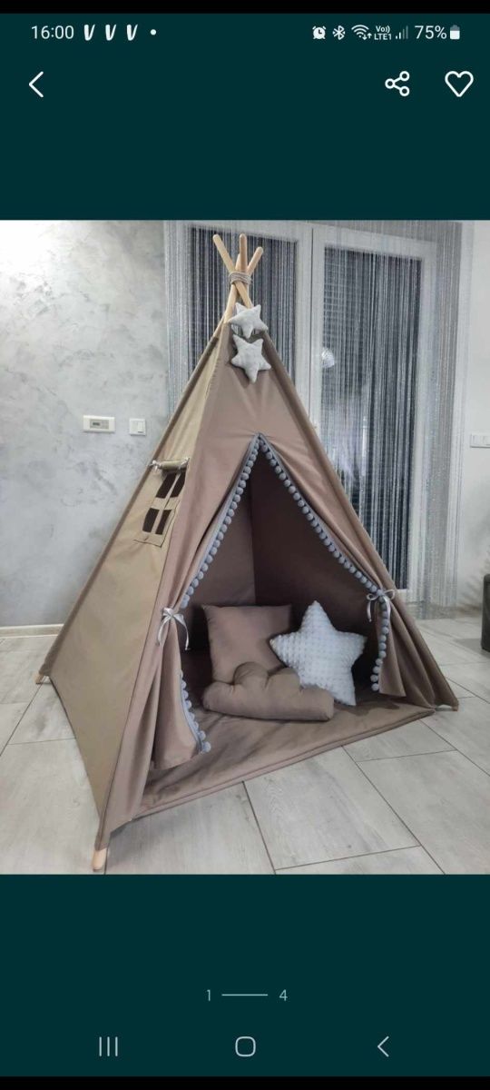 Namiot tipi wigwam 105x105cm Nowy