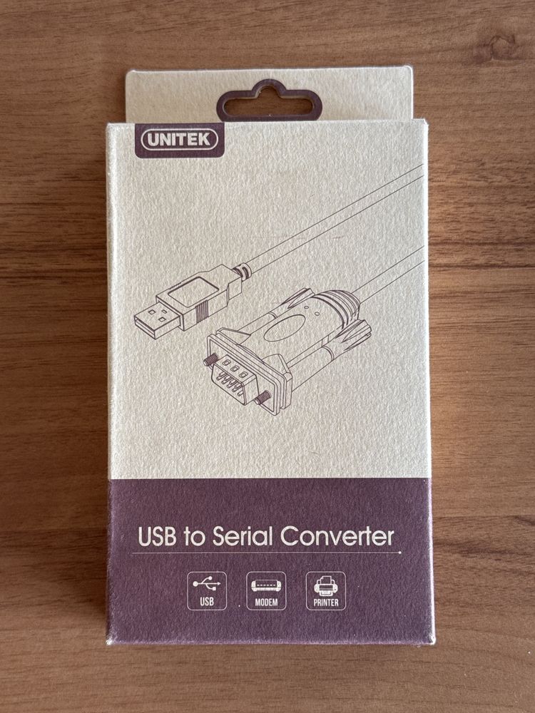 Kabel 1,5m USB do RS-232 serial adapter konwerter UNITEK
