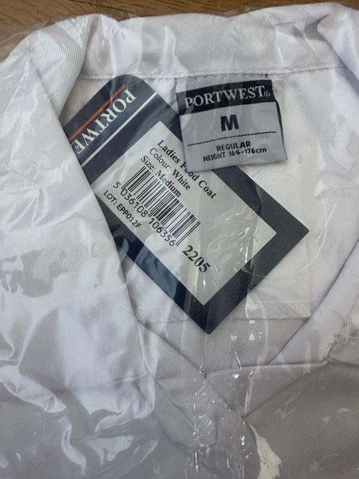 Portwest - fartuch biały rozm. M