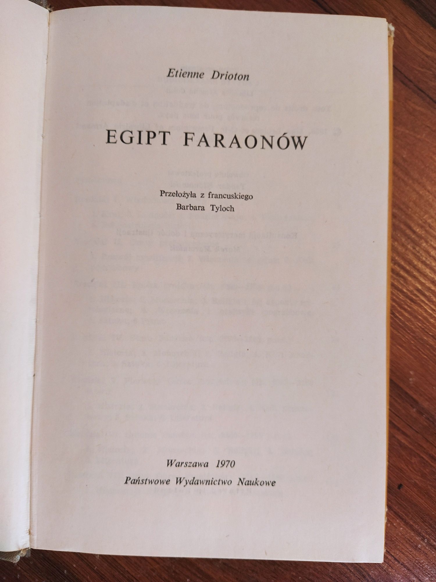 Egipt Faraonów - Elienne Drioton